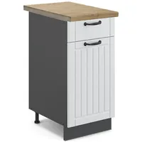 Vicco Schubladenschrank Fame-Line 40 x 82 x 60 cm Weiß