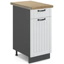 Vicco Schubladenschrank Fame-Line 40 x 82 x 60 cm Weiß