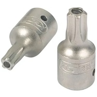 KS Tools 1/4" Bit-Stecknuss, Fünfstern mit Stirnlochbohrung, TS40
