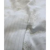 FLEURESSE Mako-Satin Modern Garden Beige 155 x 220 cm + 80 x 80 cm