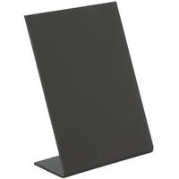Securit Securit® Tischaufsteller Kreidetafel »L-Board« A7, schwarz
