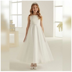 Bride Now! Partykleid Kommunionkleid ME1900 Weiß, Ivory Bianco Evento Blumenmädchenkleid weiß 134