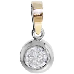 Ketten-Anhänger OSTSEE-SCHMUCK "Ostsee-Schmuck Anhänger Sunny Exklusiv Anhänger Sunny Exklusiv", weiß, Schmuckanhänger, Damen, 19 x 9mm, Silber 925 (Sterlingsilber), 2.0 g