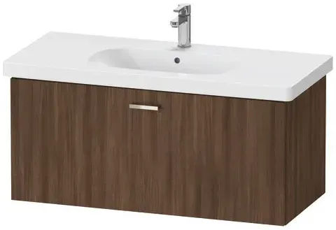 Duravit Waschtischunterschrank wandhängend „XBase“ 100 × 44,8 × 45,8 cm in Nussbaum Dunkel