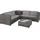 Tectake Siena Rattan Lounge grau/hellgrau