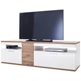 MCA Furniture Luzern TV-Lowboard 1800 mm weiß/Eiche