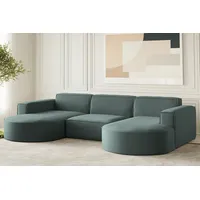 Fun Möbel Wohnlandschaft U-Form Sofa PALMA in Stoff Opera