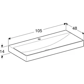 Geberit One Wandwaschtisch 105 x 48 cm 505020014