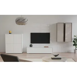 Möbel Kraft Stream TV-Lowboard 160x36x43 cm Weiß Holzwerkstoff
