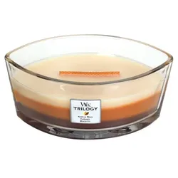 WoodWick Trilogy mit knisterndem Docht Café Sweets Ellipse bis zu 50 Std Brenndauer