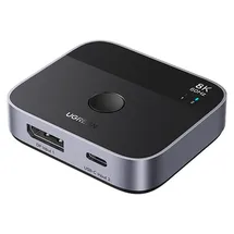 UGREEN Switch DisplayPort/USB-C auf USB-C - grau