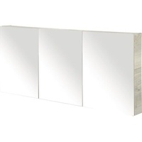 Spiegelschrank Sanox 160 x 13 x 65 cm eiche natur 3-türig