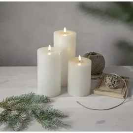 Star Trading Flame Flow Big LED-Kerze 17,5 cm weiß