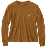 CARHARTT Lightweight L/S Pocket Damen Langarmshirt braun, Größe M