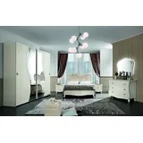 JVmoebel Schlafzimmer-Set Barock Rokoko Schlafzimmermöbel in stilvollem Design, Made in Europa weiß