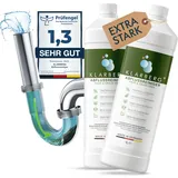 KLARBERG® Abflussfrei - Rohrreiniger extrem stark gegen Haare - Abflussreiniger für Bad, Dusche und Küche - Drain Cleaner Rohrfrei über Nacht