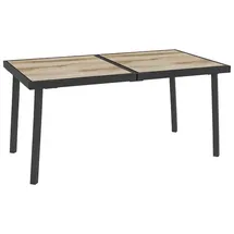 Outsunny Gartentisch 145 x 85 x 72 cm Grau