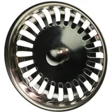 Blanco 125555 Siebkörbchen mit Zapfen für Exzenter-Bedienung Edelstahl, 8,2 cm