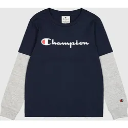 CHAMPION Kinder Shirt Long Sleeve, NNY/NOXM, M