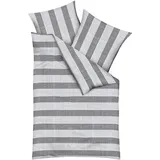 Traumschlaf College Gestreift Grau 155 x 220 cm + 80 x 80 cm