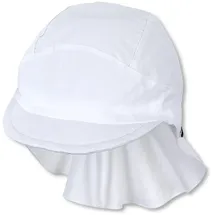 Sterntaler Schirmmütze Nacken Basic weiß 57 cm