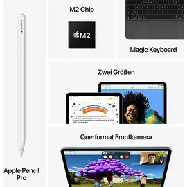 Apple iPad Air 11" (6. Generation 2024) 256 GB Wi-Fi space schwarz