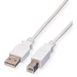 Value USB-A auf USB-B 1,8 m Weiß