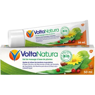 Voltanatura Massagegel auf pflanzlicher Basis, beruhigt und löst Muskelverspannungen, 50 ml