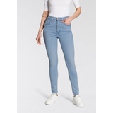 Levis Skinny-fit-Jeans LEVI'S "Mile High Super Skinny" Gr. 25, Länge 34, blau (light blue) Damen Jeans Röhrenjeans High Waist