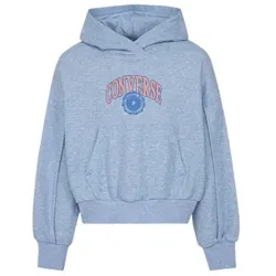 Converse Unisex für Kinder. 4CH005 Varsity Sweatshirt blau (XL), Lässig, Baumwolle, Kinderbekleidung