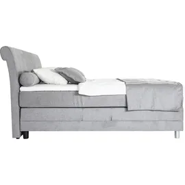 Alina Boxspringbett »Elsa mit Motor« inklusive Matratze und Topper, in verschiedenen Größen und Härtegraden grau