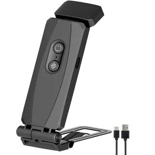 jieyuchu Leselampe, Leselampe mit Klemmen, LED-Leselicht für Bücher, Bett, USB, wiederaufladbar, 3 Farbmodi und 5 Helligkeitsstufen, Geschenk für Buchliebhaber, Schwarz