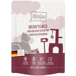 Katzen - Nassfutter MJAMJAM Cat Adult Wild & Kaninchen