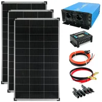 Solartronics Komplettset 3x140 Watt Solarmodul 1500 W inkl. TS1500 Spannungswandler 30A