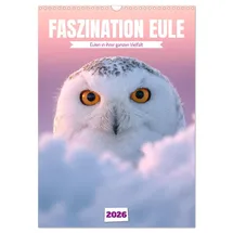 Calvendo Faszination Eule - Eulen in ihrer ganzen Vielfalt (Wandkalender 2026 DIN A3 hoch), CALVENDO Monatskalender: