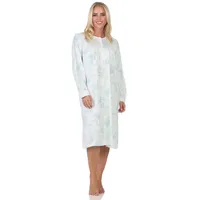 Normann Langarm Nachthemd klassische Design Knopfleiste am Hals, -