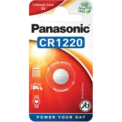 Panasonic CR1220  Lithium Batterie passend für die Batterien blueCompact zum Winkhaus Schließmechanismuss