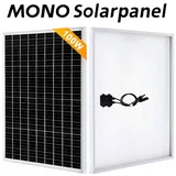 100W Solarpanel 12V Monokristallin Solarmodul 23% Wirkungsgrad Photovoltaik für Camping Camper und Garten