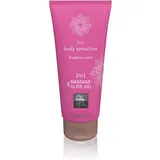 SHIATSU Massageöl und Gleitmittel 2in1 Raspberry Scent 200 ml