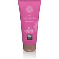 SHIATSU Massageöl und Gleitmittel 2in1 Raspberry Scent 200 ml