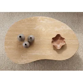 MASSIVMOEBEL24.DE Couchtisch Natur Weiß Sheesham 100 x 31 x 65 cm