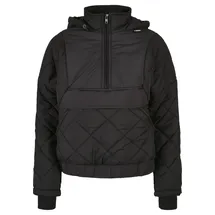 URBAN CLASSICS Oversized Diamond Quilted Pull Over Jacke Black M