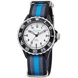 REGENT F-1204 35mm Textilgehäuse Blau Textilarmband Grau