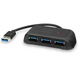 Speedlink SNAPPY EVO USB Hub 4-Port, USB 3.0, USB 3.1 Gen 1 USB 3.2 Gen 1 5 Gbit-s), Passive, black