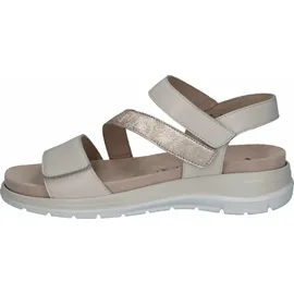 CAPRICE Riemchensandale Damen Beige/Weiß 38