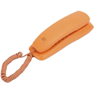 Festnetztelefon für ältere Menschen, schnurgebundenes Telefon für Schreibtisch- oder Wandmontage für Home-Office-Hotels, Bürodekoration in leuchtendem Orange