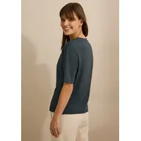 Cecil T-Shirt mit Knopfdetail - Grün