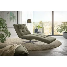 KAWOLA Relaxliege LETICIA Feincord 0 x 0 x 0 cm grün mit Nackenkissen