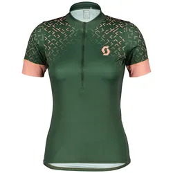 Scott Endurance 20 Fahrrad Trikot kurz Damen smoked green/crystal pink- Gr. M