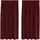 vidaXL Verdunkelungsvorhänge 2 pcs Weinrot 140 x 175 cm Samt